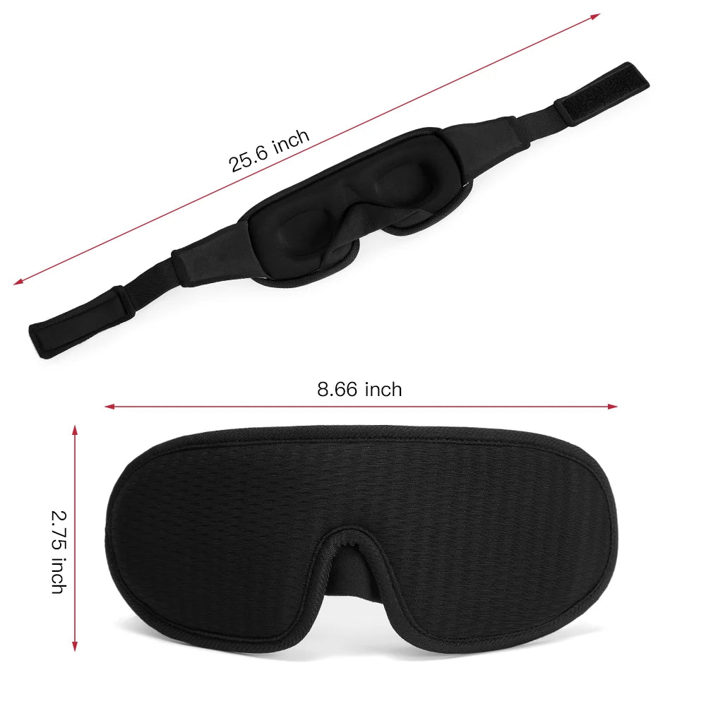 3D Padded Sleep Mask – Soft Eye Shade