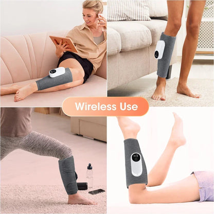 Electric Calf Massager – 360° Heated Air Pressure Leg Massage Machine