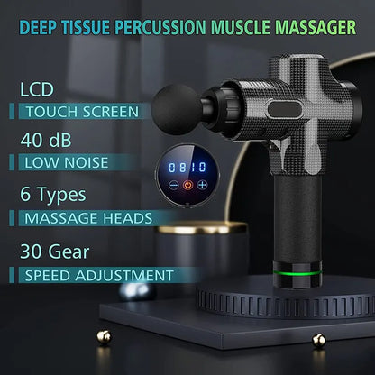 Deep Tissue Massage Gun – Portable Muscle Massager for Face & Body