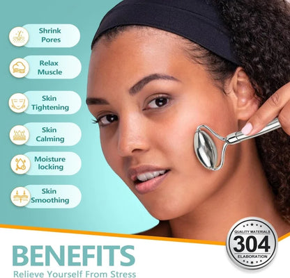 Stainless Steel Gua Sha & Massage Roller