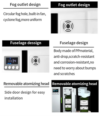 Bluetooth Aroma Diffuser – 160ml Scent Machine for Home & Large Spaces