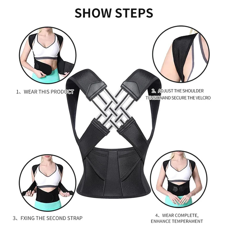 Breathable Back Posture Corrector Brace