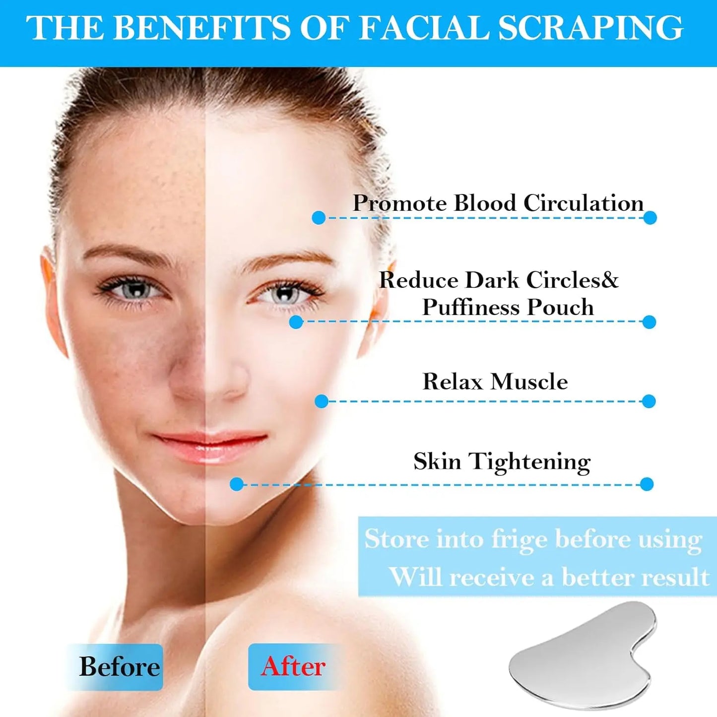 Stainless Steel Gua Sha & Massage Roller