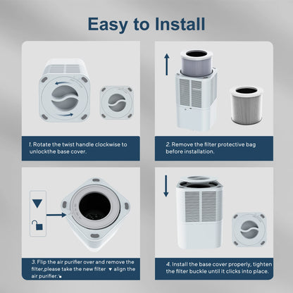 Air Purifier with HEPA & Negative Ion Generator