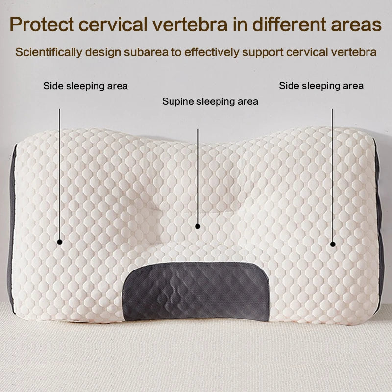 Cervical Neck Pillow – Orthopedic Soybean Fiber Sleep & Massage Support