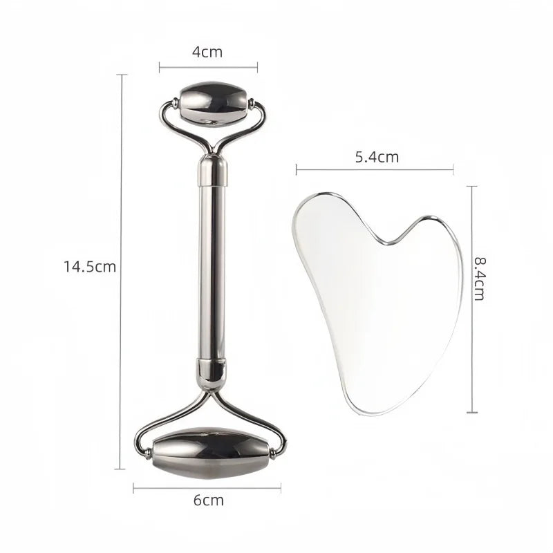 Stainless Steel Gua Sha & Massage Roller