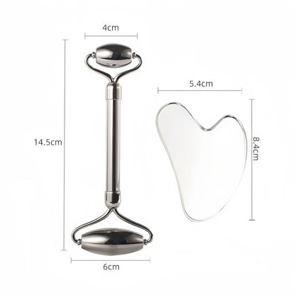 Stainless Steel Gua Sha & Massage Roller