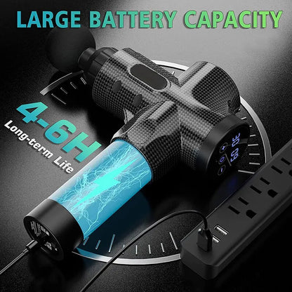 Deep Tissue Massage Gun – Portable Muscle Massager for Face & Body