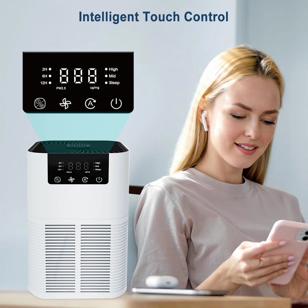 Air Purifier with HEPA & Negative Ion Generator