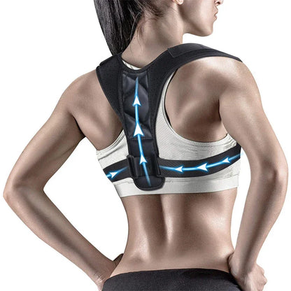 Adjustable Back Posture Correction Belt – Shoulder & Spine Support for Men & Women