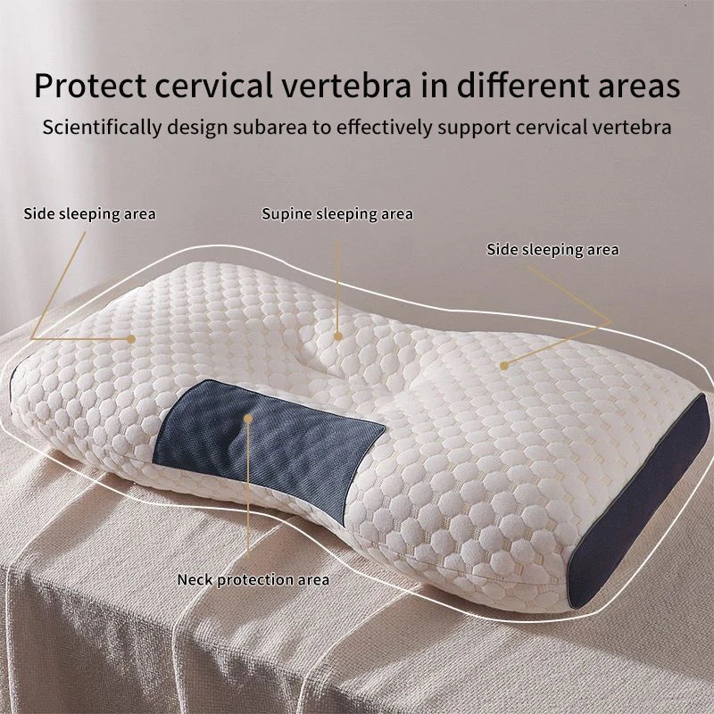 Cervical Neck Pillow – Orthopedic Soybean Fiber Sleep & Massage Support