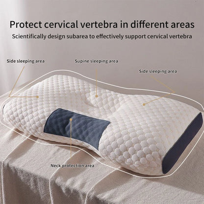 Cervical Neck Pillow – Orthopedic Soybean Fiber Sleep & Massage Support