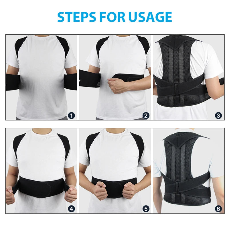 Breathable Back Posture Corrector Brace