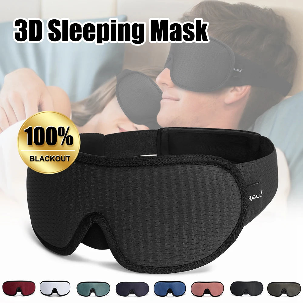 3D Padded Sleep Mask – Soft Eye Shade